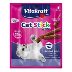 Vitakraft Cat Stick Çubuk Morina Balığı ve Deniz Ürünleri Kedi Ödülü 3 Adet 54 gr