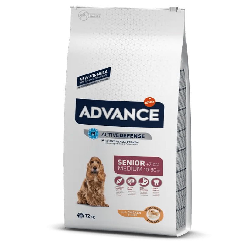 Advance Medium Senior Tavuklu 12 Kg Yaşlı Köpek Maması