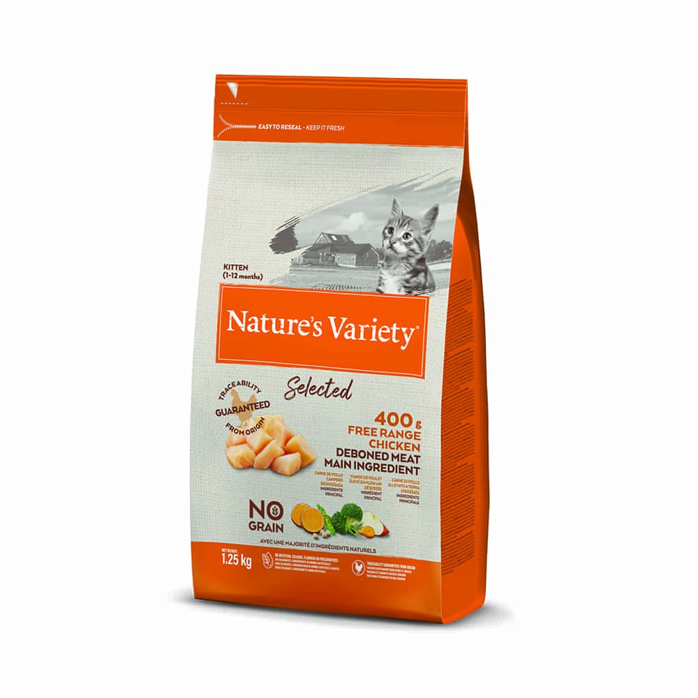 Natures Variety Cat No Grain Kitten Free Range Chicken 1,25 kg