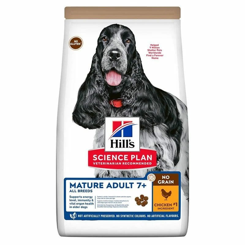 Hills Mature Adult Medium No Grain Chicken Tahılsız Yaşlı Köpek Maması 2,5 Kg