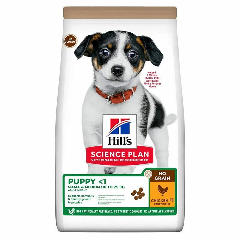 Hills Small-Medium Puppy No Grain Chicken Tahılsız Yavru Köpek Maması 12 Kg