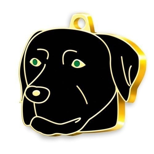 Dalis Altın Black Labrador Köpek Künyesi