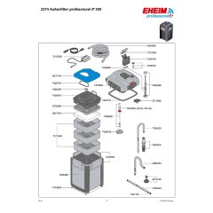 Eheim 2274 Professional-5e 350 Dış Filtre 1500 L / hr