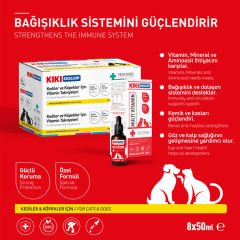 KIKI Kedi ve Köpek Multi Vitamin Şurup 50 ml 8 Adet