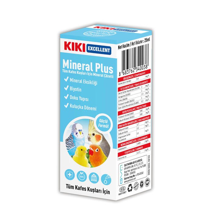 KIKI Kuş Mineral Plus 25ml 16 Adet