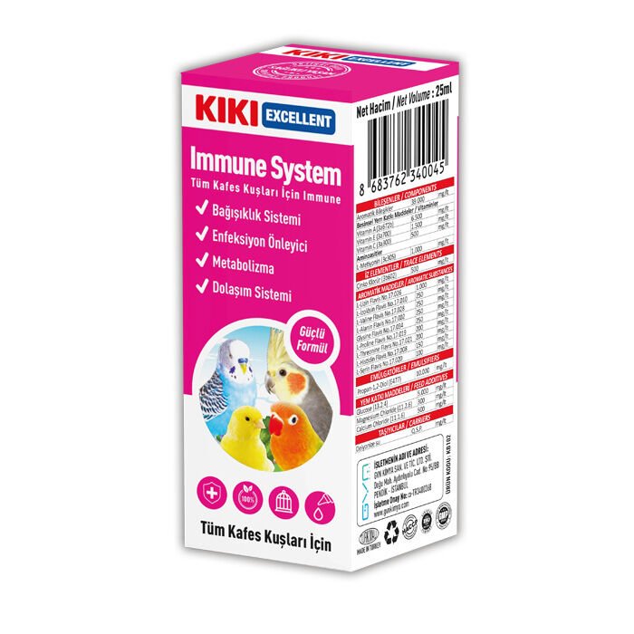 KIKI Kuş Immune System 25ml 16 Adet