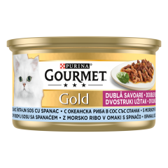 Purina Gourmet Gold Okyanus Balıklı Ispanaklı Kedi Yaş Mama 85 gr