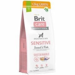 Brit Care Dog Sustainable Sensitive Insect Fish 12 + 2 kg Köpek Maması