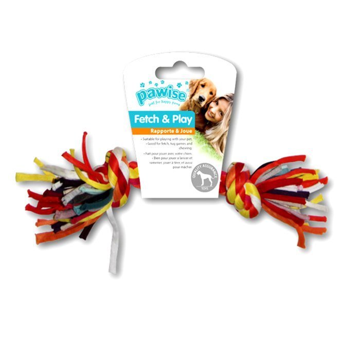 Pawise Köpekler İçin Renkli Düğümlü İp Kemik 22 cm