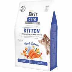 Brit Care Gentle Digestion Strong Immunity Somonlu Tahılsız Yavru Kedi Maması 2 Kg