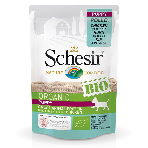 Schesir Bio Range Dog Puppy Yavru Köpek Maması 85 gr