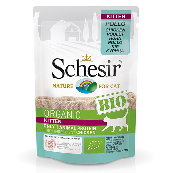 Schesir Bio Range Cat Kitten Yaş Yavru Kedi Maması 85 gr