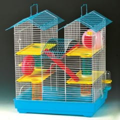 Yongli M027 Hamster Kafesi Dik Çatılı 45.5 x 28.5 x 45 cm