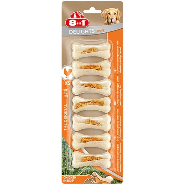 8 in 1 Delights Strong Köpek Çiğneme Kemiği Xs