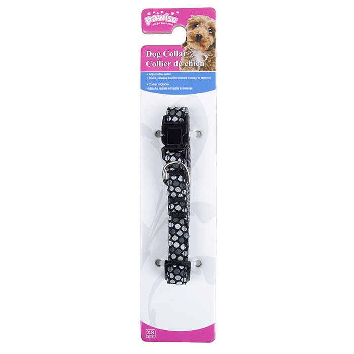 Pawise Siyah Köpek Boyun Tasması Mini 15-25 cm x 10 mm