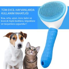 Cleanpet's Kedi Köpek Tüy İttirmeli Tarak