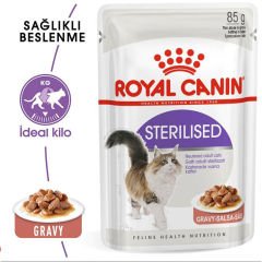 Royal Canin Sterilised Gravy 85 Gr Gravy Soslu Yaş Kedi Maması