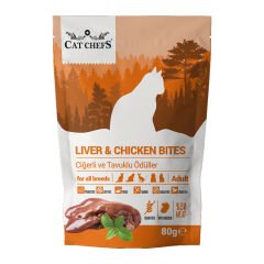 Cat Chefs Liver Chicken 80 gr (Ciğerli ve Tavuk Et