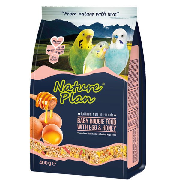 Nature Plan Yumurta ve Ballı Yavru Muhabbet Kuşu Yemi 400 gr