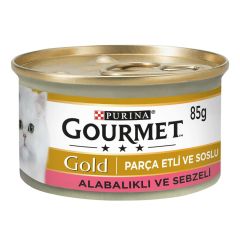 Purina Gourmet Gold Alabalık Sebze Kedi Yaş Mama 85 gr x 24 Adet