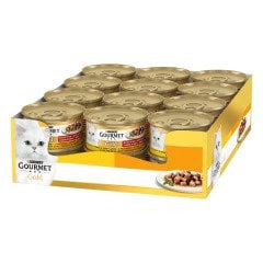 Purina Gourmet Gold Parça Tavuk Ciğer Kedi Yaş Mama 85gr x 24 Adet