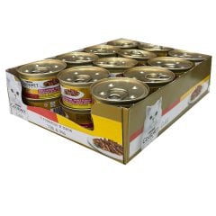 Purina Gourmet Gold Sığır Etli Tavuklu Konserve Kedi Maması 85 gr x 24 Adet