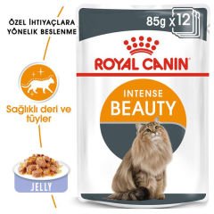 Royal Canin Intense Beauty Jelly Pouch 85 gr x 12 Adet