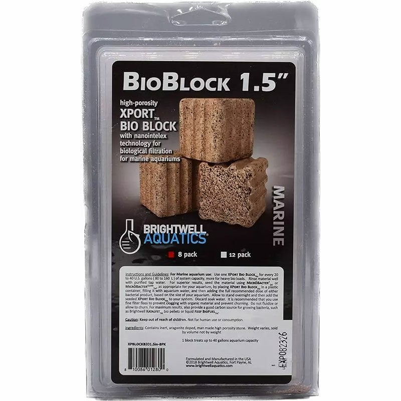 Brightwell Xport-BIO 1.5'' Grooved Blocks - 8 Blok