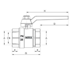 Mirox Küresel Vana Pirinç - 1½'' 