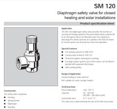 Honeywell SM120-11/4Z3.0 Pro.Emniyet Ventili  1¼'' - 3 Bar