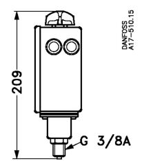 Danfoss 017-520366 RT116 (1/10 Bar) Presostat