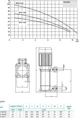 Wilo MSV 406M Dikey Çok Kad. Pompa -2,5 HP-220V