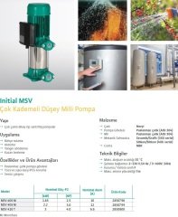 Wilo MSV 406M Dikey Çok Kad. Pompa -2,5 HP-220V