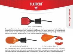Element Seviye Flatör FTE-1000K  Kauçuk - 3 metre