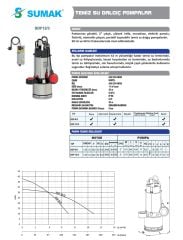 Sumak SDF8/3  Paslanmaz Dalgıç 1.8 HP - 2'' Çıkışlı - 44 mt