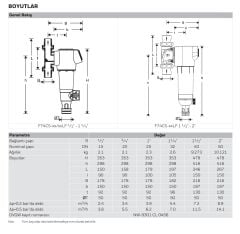 Honeywell F74CS -1/2AA Ters Yıkamalı Filtre  - 1/2''