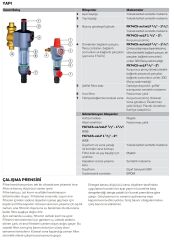 Honeywell FK74CS -1AA Basınç Düşürücülü Ters Yıkamalı Filtre 1''