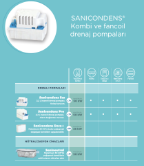 SFA Sanicondens Deco +  Yoğuşmalı Kombi için kondens pompası