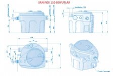 SFA Sanifos 280 1GR S Fos. Tah. İstasyonu - 280 Litre