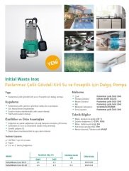Wilo Waste Inox 24.10 Foseptik Pompası 1,9 HP - 2''