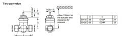 Honeywell V5832A4008 2 Yollu Fan-Coil Vanası - 1/2'' DN15 - Strok 2,5 mm (VDE15B1.60F)