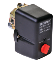 Element ELT-5CO-3Y (1-6) 3 Yollu on/off  Kompresör Basınç Şalteri 220V- 1/2''