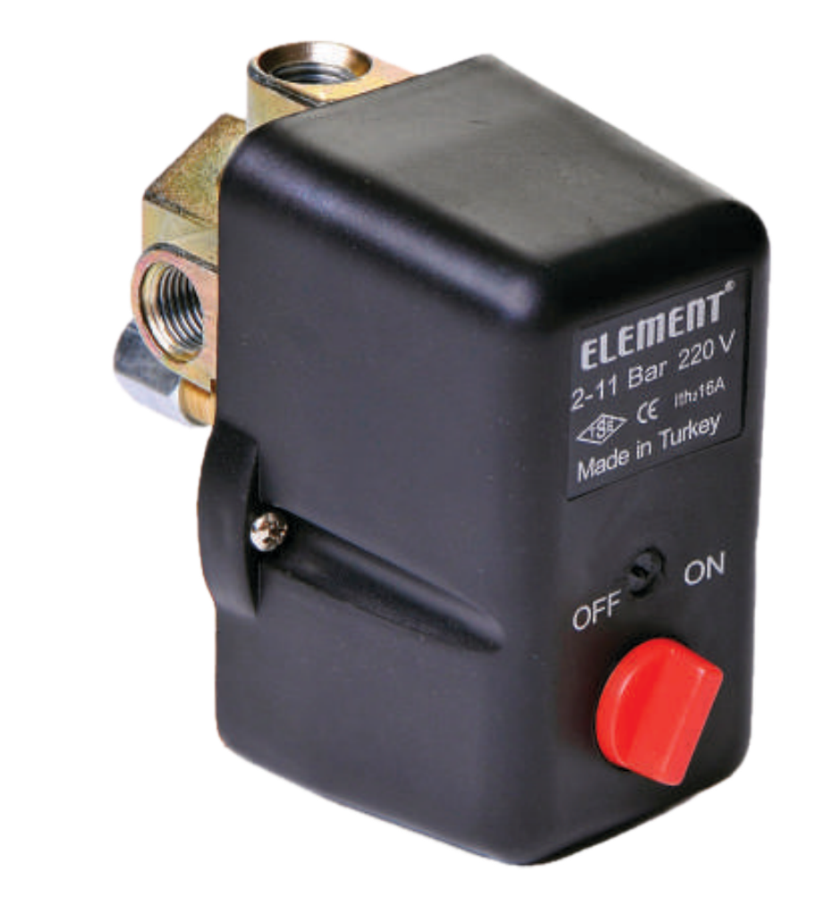 Element ELT-6CO-3Y (2-11) 3 Yollu on/off Kompresör Basınç Şalteri 220V- 1/2''