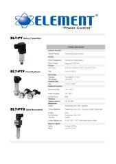 Element ELT-PT 0-16 Bar Basınç Transmitteri (Silikon) G 1/4''