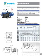 Sumak SMHT 200 T - 2 HP Filtreli Havuz Pompası - 380V - 2''