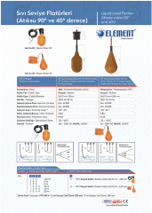 Element Atık Su Armut Tip Flatör FTE-300B 40° 3 Metre