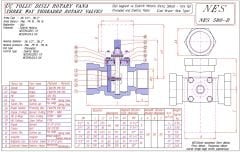 NES.580.003  1¼'' PN16 3Y Rotary Dişli Vana + Siemens Motor