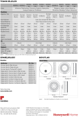 Honeywell R200ST-N2  Duman+Isı  Alarm Cihazı - Birbirine Bağlanabilen