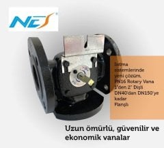 NES.580.080 DN80 PN16 3Y Rotary Flanşlı Vana + Siemens Motor