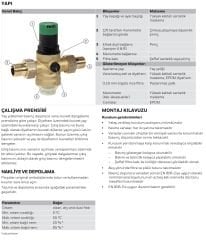 Honeywell D06F-1A Su Basınç Düşürücü Filtreli - 1''